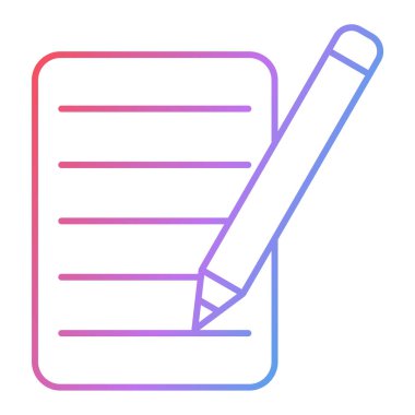 Kalem ve kalem simgesi. vektör illüstrasyonu