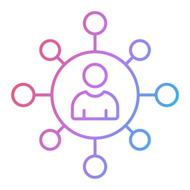 ağ paylaşım simgesi çizimi