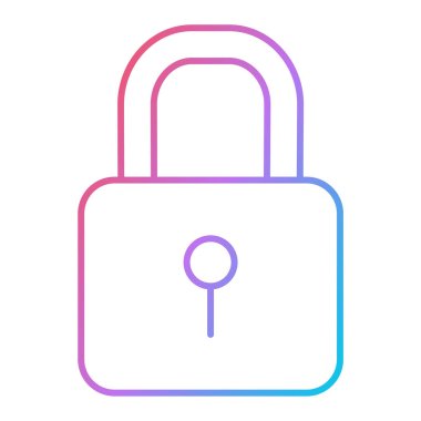 ikon vektör illüstrasyonunu kilitle