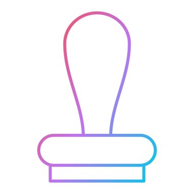 Mor ve pembe bir ikonun vektör çizimi