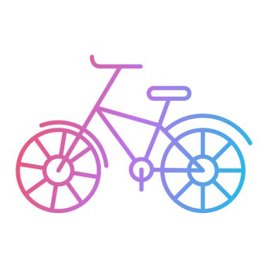 bisiklet ikonu vektör illüstrasyonu