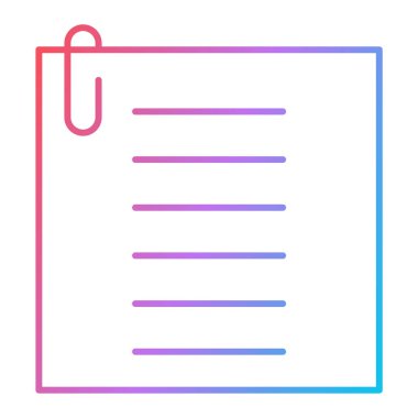 belge simgesi vektör illüstrasyonu