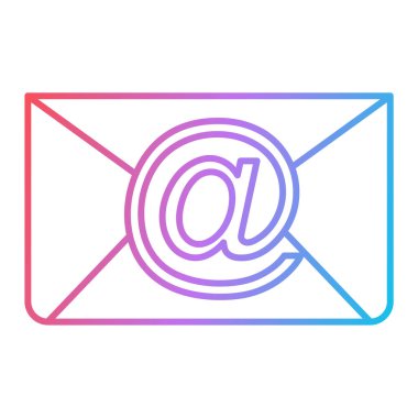 e- posta iletisi ikonu vektör illüstrasyon grafik tasarımı