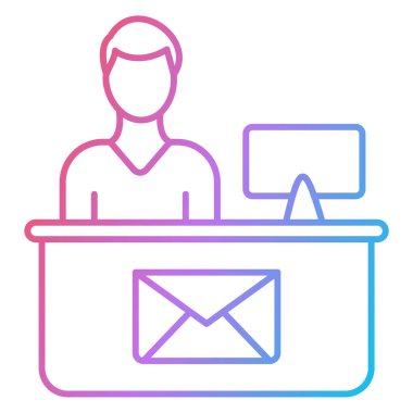 E- posta simgesi vektör illüstrasyonu