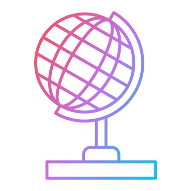 Modern dünya simgesinin vektör illüstrasyonu