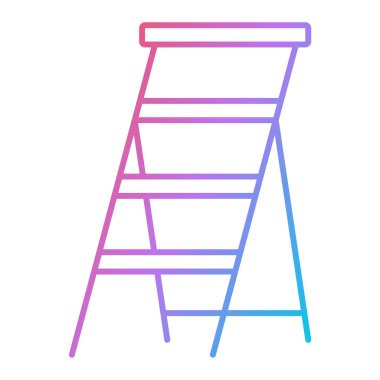 Merdiven ikonu. Renkli tasarım. vektör illüstrasyonu