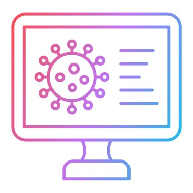 Virüs. Web simgesi basit illüstrasyon