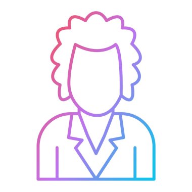 kadın ikon vektör illüstrasyon tasarımı