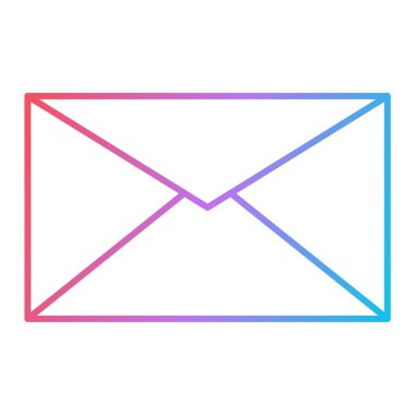 zarf e- posta simgesi vektör illüstrasyon grafik tasarımı