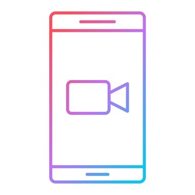 Cep telefonu hat simgesine sahip akıllı telefon, vektör illüstrasyonu