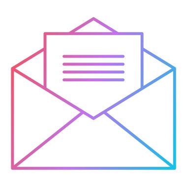 zarf simgesi vektör illüstrasyonu