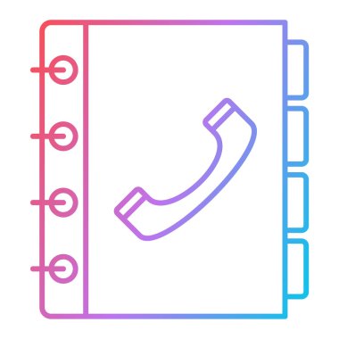 Telefon simgesi vektör illüstrasyonu