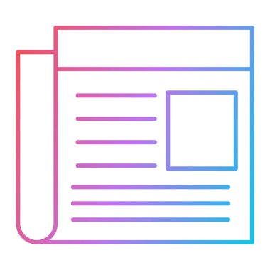 belge simgesi vektör illüstrasyonu