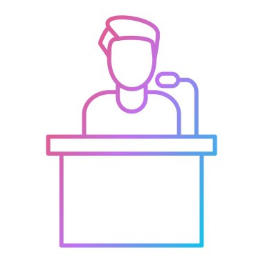 Konferans odası ikon vektör illüstrasyon tasarımı