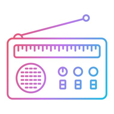 Modern müzik simgesinin vektör illüstrasyonu