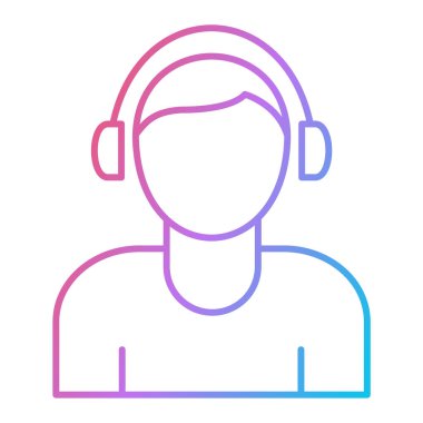 avatar. Web simgesi basit illüstrasyon