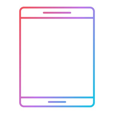 Akıllı telefon aygıtı simgesi. Düz dizayn. vektör illüstrasyonu.