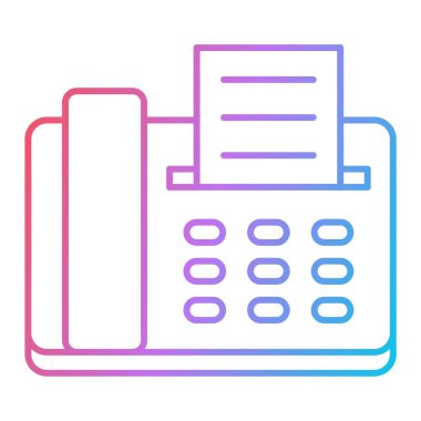 faks simgesi vektör illüstrasyonu