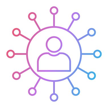 Seo simgesinin vektör illüstrasyonu