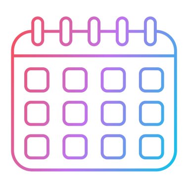 Takvim simgesi vektör illüstrasyonu