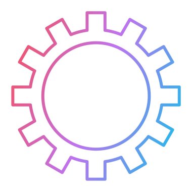 dişli simgesi vektör illüstrasyonu