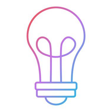 ampul simgesi vektör illüstrasyonu