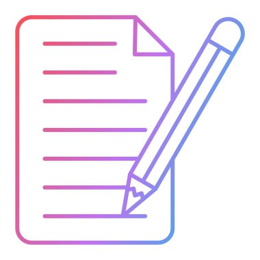 Belge. Web simgesi basit illüstrasyon