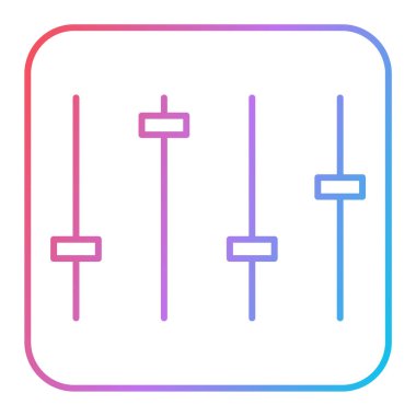 eşitleyici simge vektör illüstrasyonu
