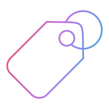 etiket simgesi vektör illüstrasyonu