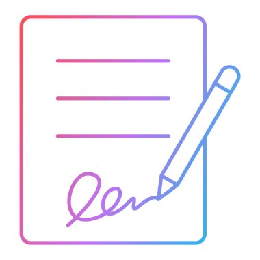 belge simgesi, vektör çizimi