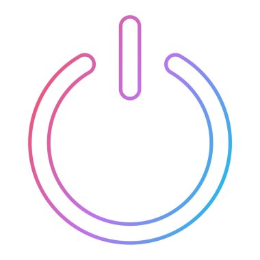 Güç kaynağı ikonu. Web için elektrik dolgu vektör simgelerinin özet çizimi