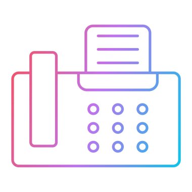 faks simgesi vektör illüstrasyonu