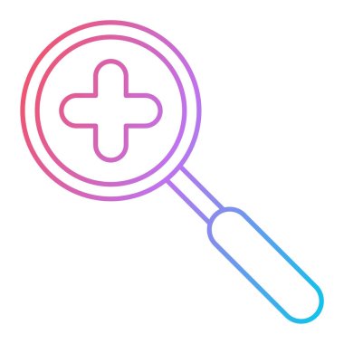 Arama simgesi vektör illüstrasyonu