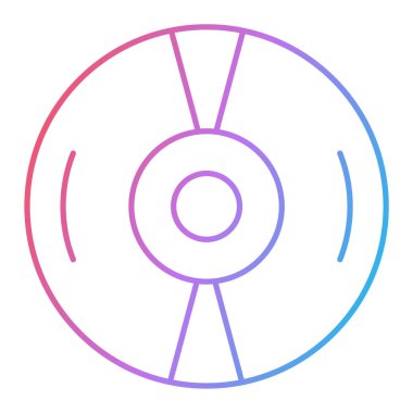 cd disk simgesi vektör illüstrasyonu