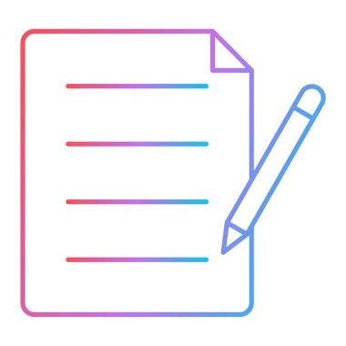 belge simgesi, vektör çizimi