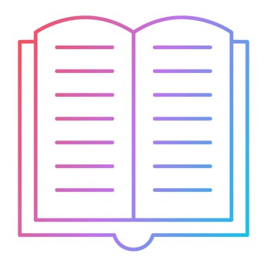 kitap simgesi vektör illüstrasyonu