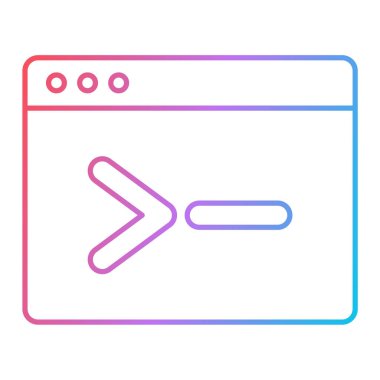 tarayıcı simgesi vektör illüstrasyonu