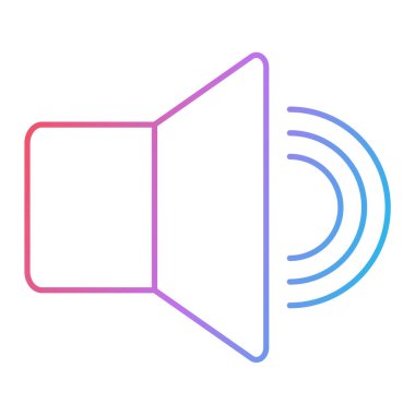 ses simgesi vektör illüstrasyonu