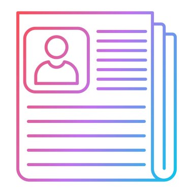 Vektör ince çizgi simgesine devam et