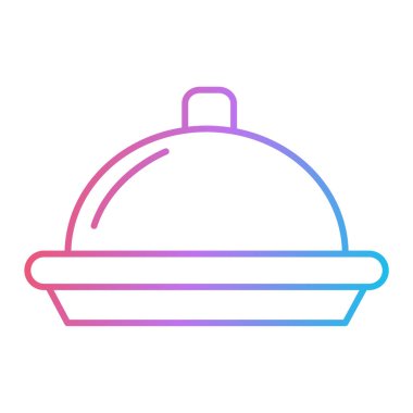 yemek tabağı, vektör illüstrasyonu