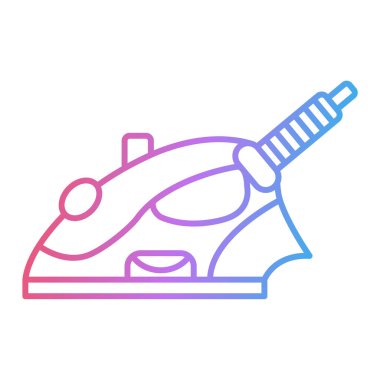 Ütü makinesi simgesi vektör illüstrasyon tasarımı