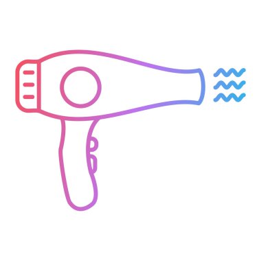 saç kurutma simgesi vektör çizimi