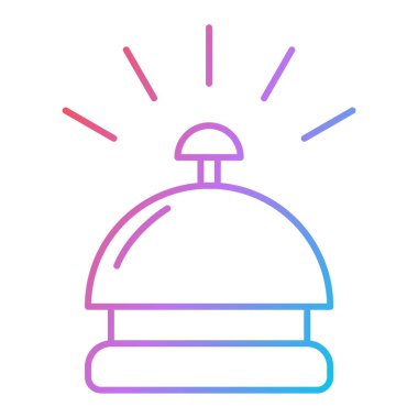 Otel saat simgesi vektör illüstrasyonuName