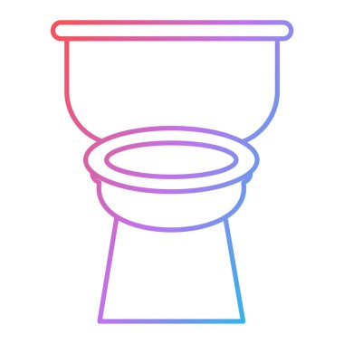 Beyaz arka planda izole edilmiş mor çizgi banyo küveti ikonu. vektör illüstrasyonu