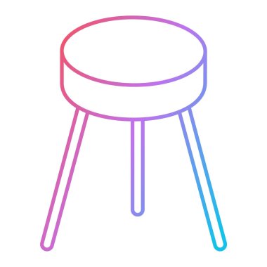 Bir tablo simgesinin vektör illüstrasyonu