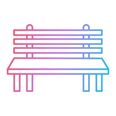 Yedek kulübesinde. Ağ için ahşap çit vektör simgelerinin özet çizimi