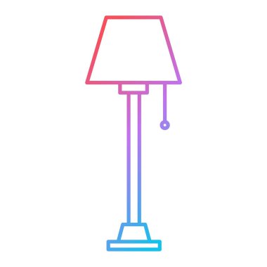 Lamba ikonu. Web için basit masa vektör simgeleri çizimi