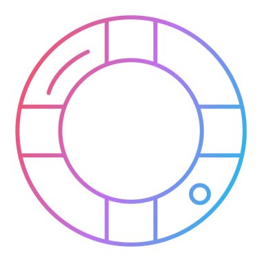 yaşam şamandırası vektör çizgisi simgesi