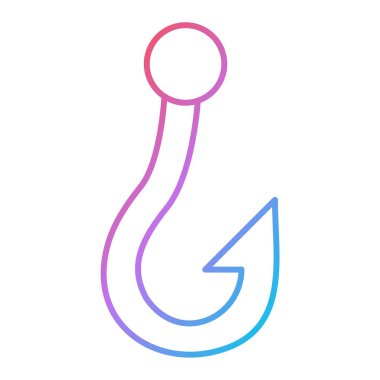 Balık oltasının vektör çizimi