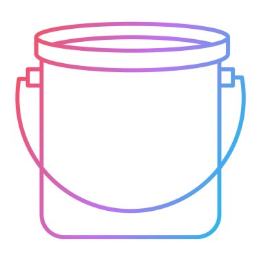 Beyaz arkaplanda kahve bardağı simgesi, çizgi biçimi, vektör illüstrasyonu